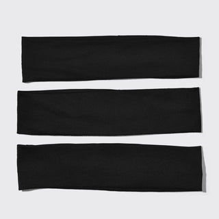 Recycled Active Headbands 3pc Set - Black - The Red Thread Boutique