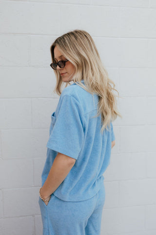 Resort Loop Terry Top, Salty Blue by Z Supply *final sale - The Red Thread Boutique