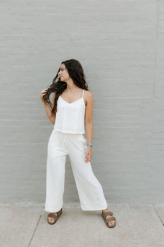 Romi Knit Eyelet Pants by Z Supply *final sale - The Red Thread Boutique