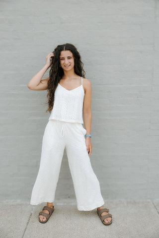 Romi Knit Eyelet Pants by Z Supply *final sale - The Red Thread Boutique