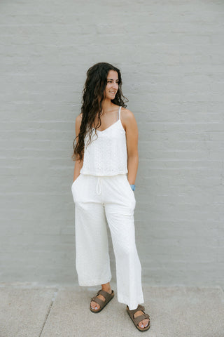Romi Knit Eyelet Pants by Z Supply *final sale - The Red Thread Boutique