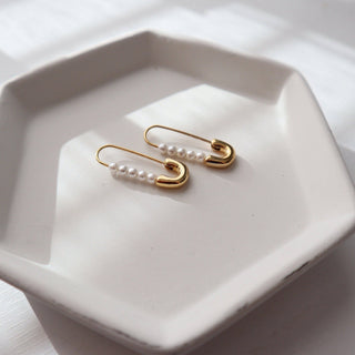 Safety Pin Earrings - The Red Thread Boutique
