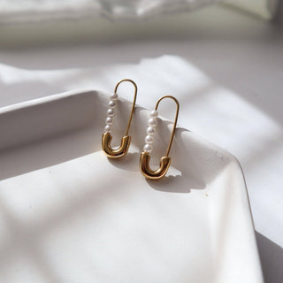Safety Pin Earrings - The Red Thread Boutique