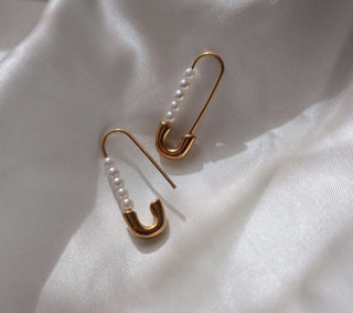 Safety Pin Earrings - The Red Thread Boutique