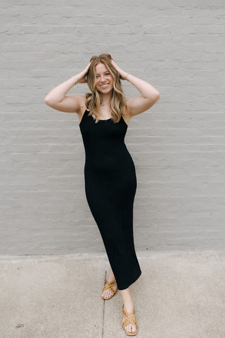 Salinas Midi Dress, Black by Z Supply *final sale - The Red Thread Boutique