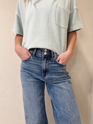 Santa Monica Trouser Hem Jeans - The Red Thread Boutique