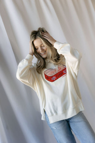 Sardines Graphic Sweatshirt - The Red Thread Boutique