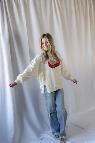 Sardines Graphic Sweatshirt - The Red Thread Boutique