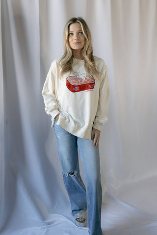 Sardines Graphic Sweatshirt - The Red Thread Boutique