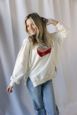 Sardines Graphic Sweatshirt - The Red Thread Boutique