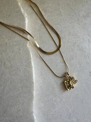 Sasha Layered Necklace Set: Silver - The Red Thread Boutique