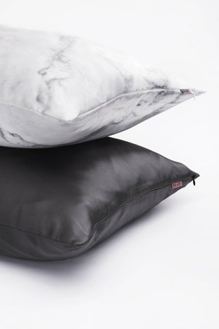 Satin Pillowcase - Charcoal - The Red Thread Boutique