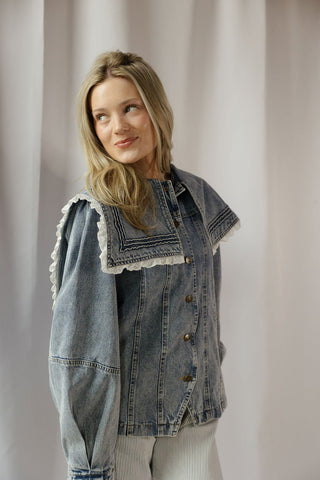 Scout Jacket, Denim - The Red Thread Boutique