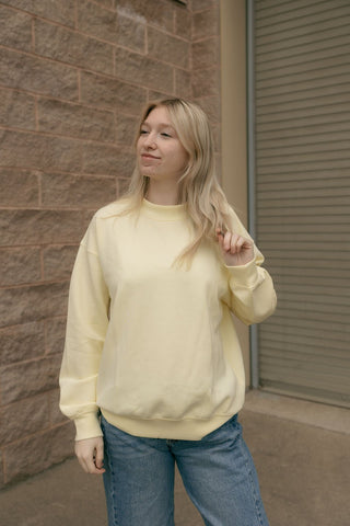 Scuba Mock Neck, Lemoncello - The Red Thread Boutique