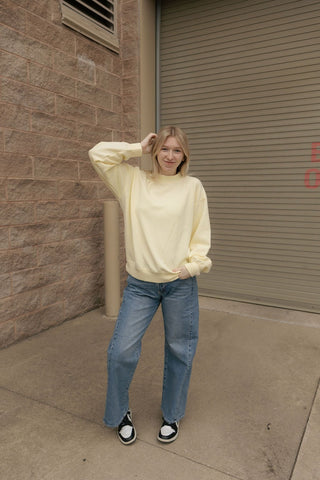 Scuba Mock Neck, Lemoncello - The Red Thread Boutique