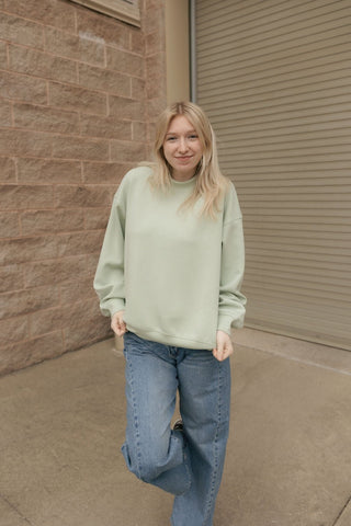 Scuba Mock Neck, Pistachio - The Red Thread Boutique