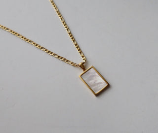 Serenity Necklace | White Shell Pendant Necklace - The Red Thread Boutique