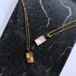 Serenity Necklace | White Shell Pendant Necklace - The Red Thread Boutique