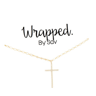 Simple Cross Choker - The Red Thread Boutique