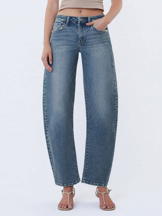 Slim Barrel Jeans - The Red Thread Boutique