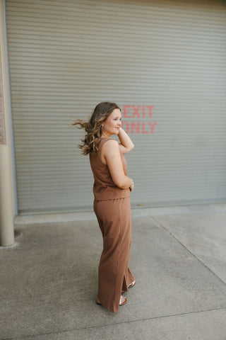 Sloane V Neck Tank, Teakwood by Z Supply *final sale - The Red Thread Boutique