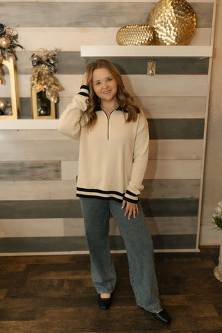 Society Sweater, Crystal - The Red Thread Boutique