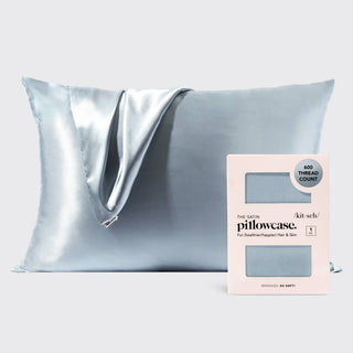 Standard Satin Pillowcase - Haze Blue - The Red Thread Boutique