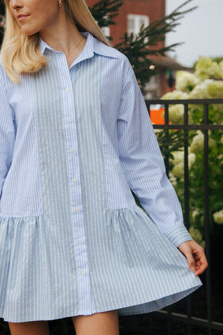 Stripe Shirt Dress *final sale - The Red Thread Boutique