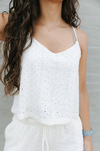 Sylvie Knit Eyelet Tank by Z Supply *final sale - The Red Thread Boutique