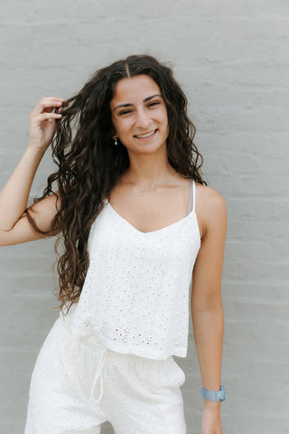 Sylvie Knit Eyelet Tank by Z Supply *final sale - The Red Thread Boutique
