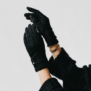 Teddy Sherpa Gloves: Olive - The Red Thread Boutique