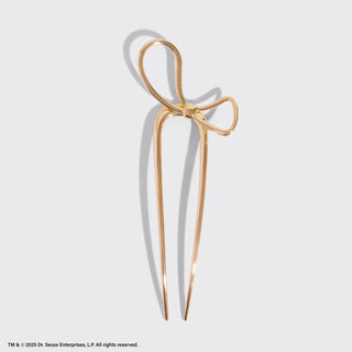 The Grinch x Kitsch Gold Bow French Hair Pin *final sale* - The Red Thread Boutique