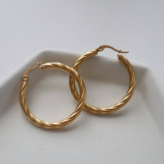 Twisted Hoops - The Red Thread Boutique