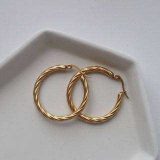 Twisted Hoops - The Red Thread Boutique