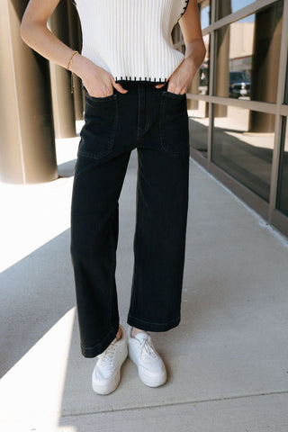 Utility Pants, Black - The Red Thread Boutique