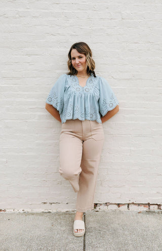 Utility Pants, Latte - The Red Thread Boutique