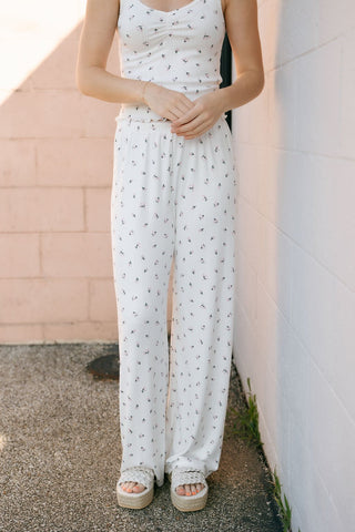 Vintage Ditsy Pants, White Shell by Z Supply *final sale - The Red Thread Boutique