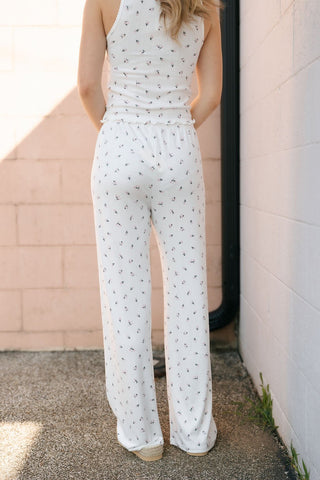 Vintage Ditsy Pants, White Shell by Z Supply *final sale - The Red Thread Boutique