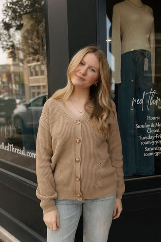 Voyager Cardigan, Desert Tan by Z Supply *final sale - The Red Thread Boutique