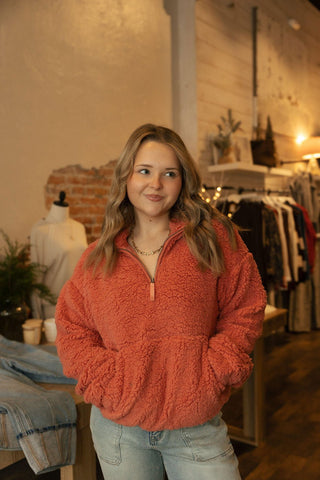 Voyager Pullover, Brick - The Red Thread Boutique