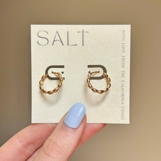 Wavy Hoop Earrings - The Red Thread Boutique