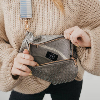 Westlyn Woven Bum Bag, Taupe - The Red Thread Boutique
