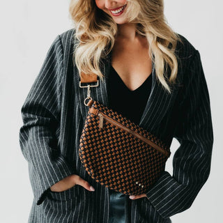 Westlyn Woven Bum Bag, Taupe - The Red Thread Boutique