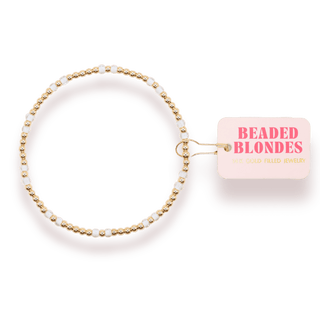 White Hazel Bracelet: Standard 6.75 inch - The Red Thread Boutique