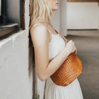Woven Westlyn Bum Bag: Brown - The Red Thread Boutique