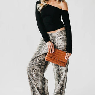 Wrenlee Woven Flap Crossbody: Cream - The Red Thread Boutique