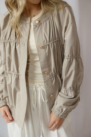 Wrenly Jacket, Khaki - The Red Thread Boutique