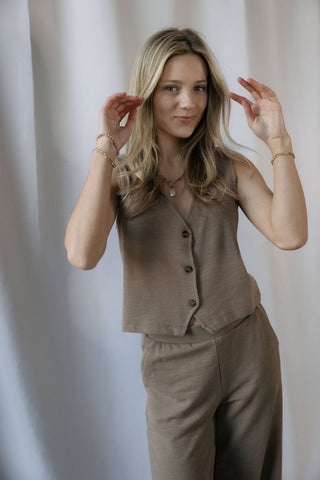 Z Supply Noelle Textured Tank Top, Milk Shake - The Red Thread Boutique