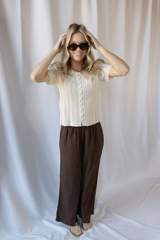 Z Supply Starboard Crochet Top, Linen - The Red Thread Boutique