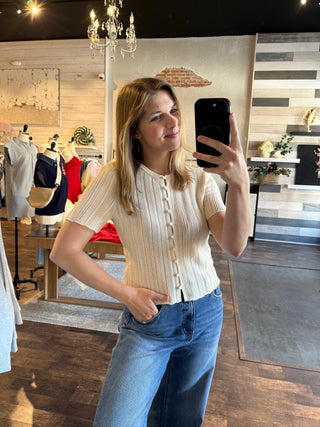 Z Supply Starboard Crochet Top, Linen - The Red Thread Boutique